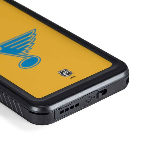 NHL St. Louis Blues Solid Background Galaxy S24 Waterproof Case
